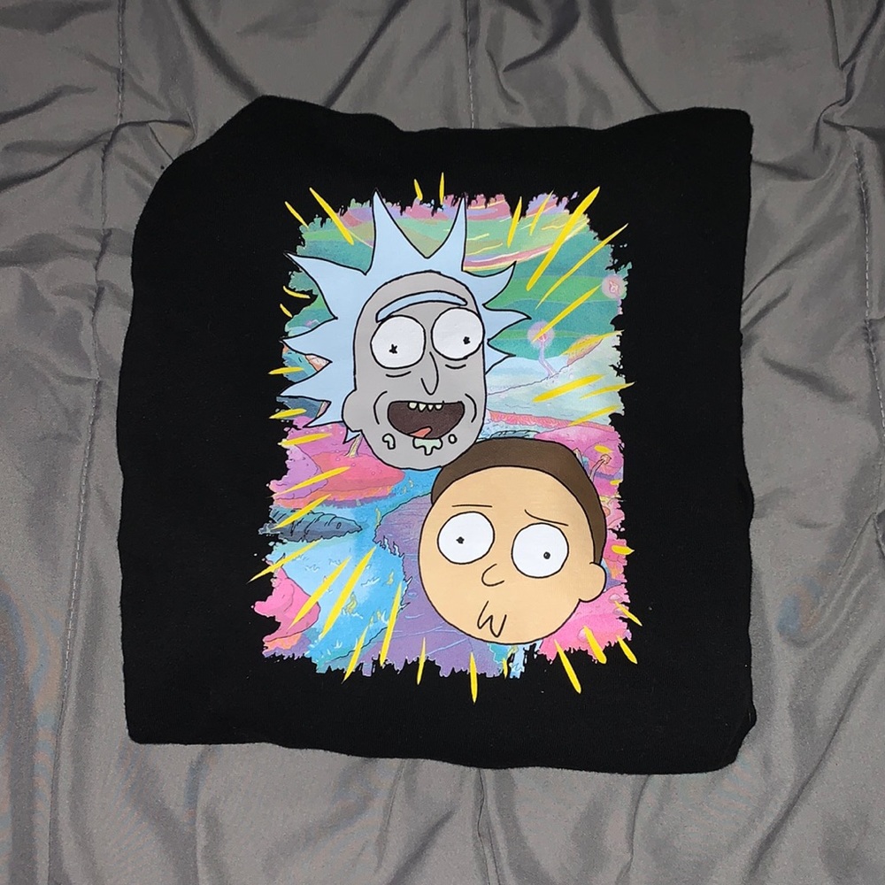 black rick & morty hoodie